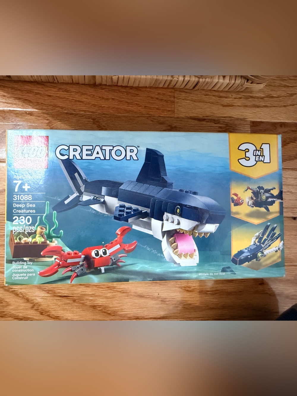 Never Opened! Lego 3 in 1 Creator Deep Sea Creatures Set